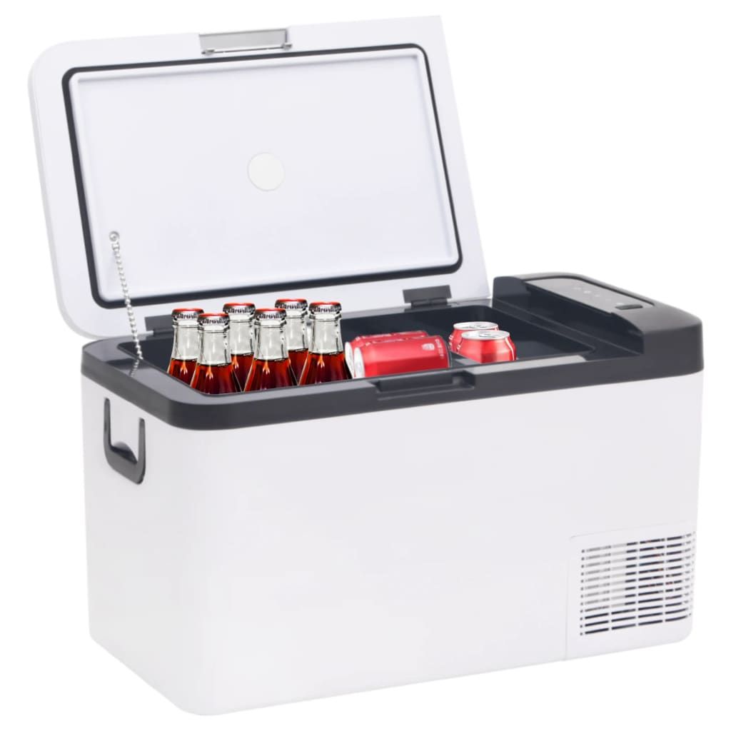 Kühlbox mit Tragegriff Schwarz/Weiß 25L PP & PE