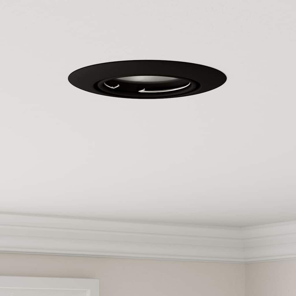 Spotlight 24 stk. Schwarz 9 x 9 x 2,5 cm Metall