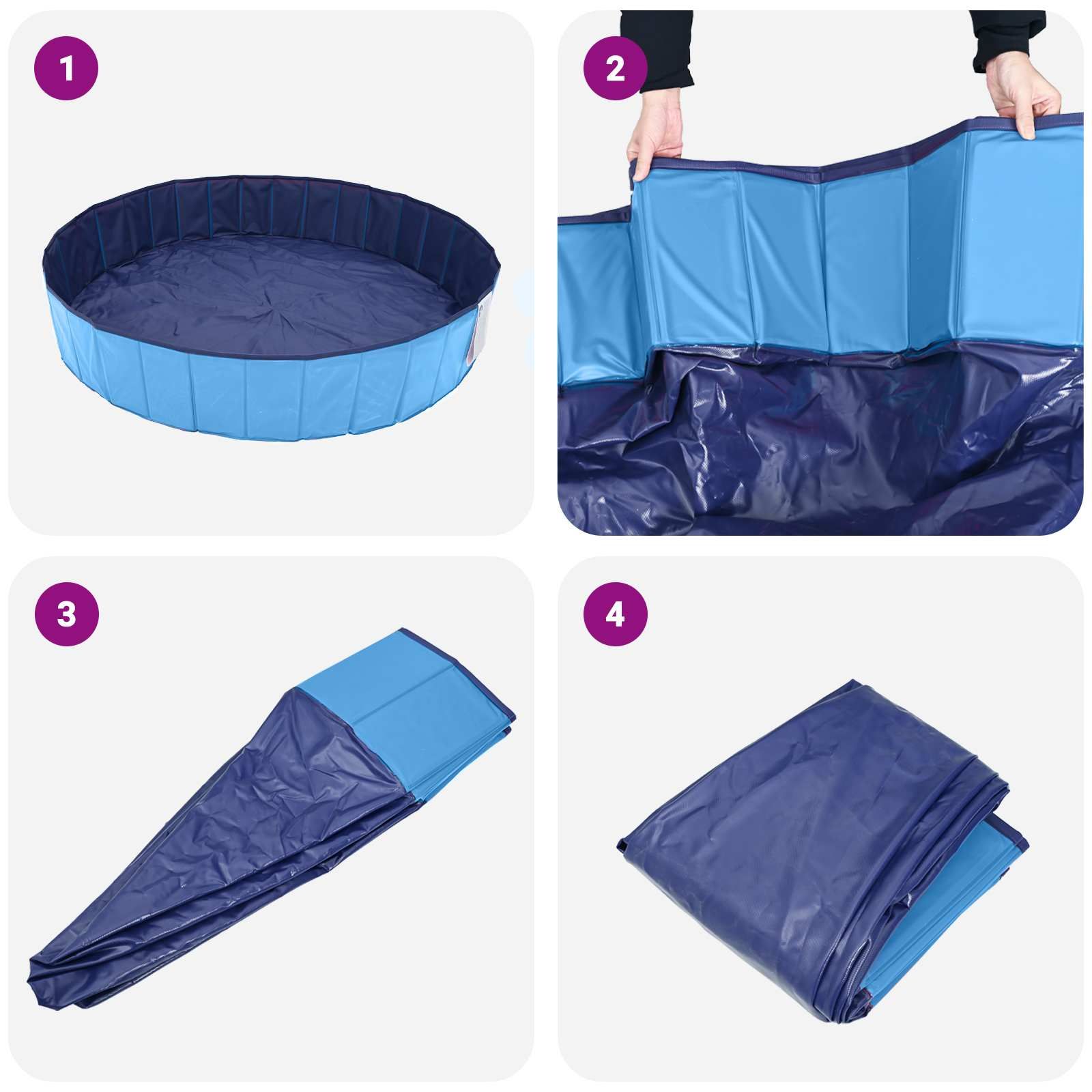 Kinder Schwimmbecken Ø 80 x 20 cm Rund für Kind für Blau