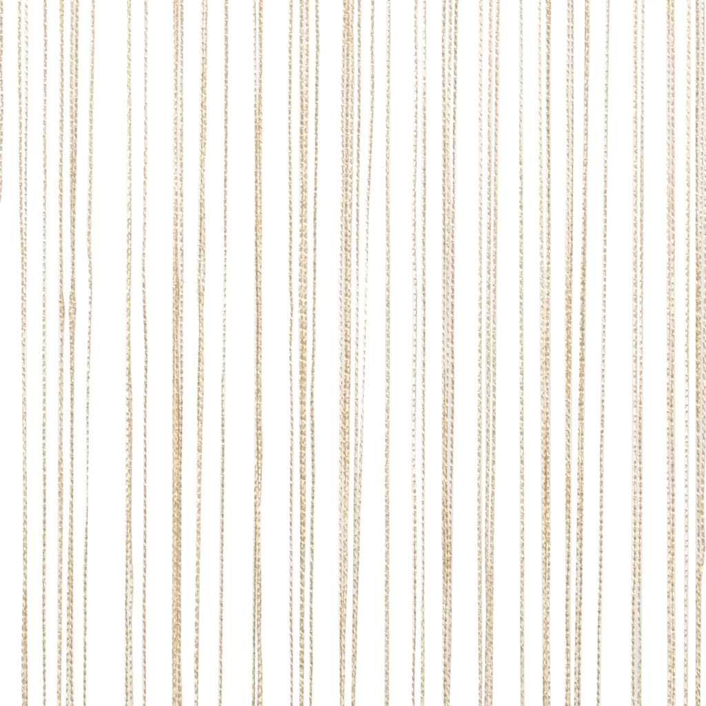 Fadenvorhänge 2 Stk. 140 x 250 cm Beige