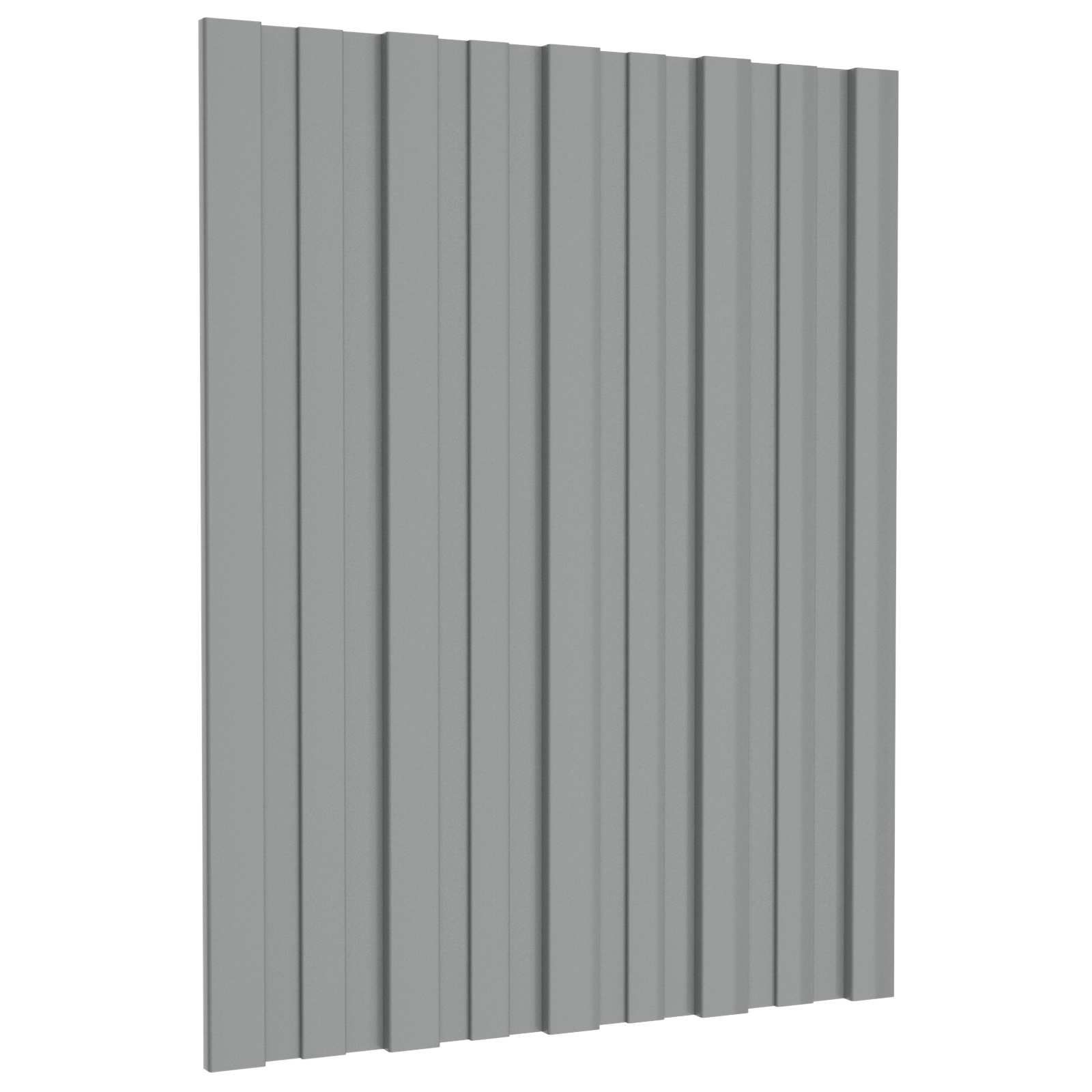 Dachpaneel 12 Stk. Grau 60 x 45 cm Verzinkter Stahl
