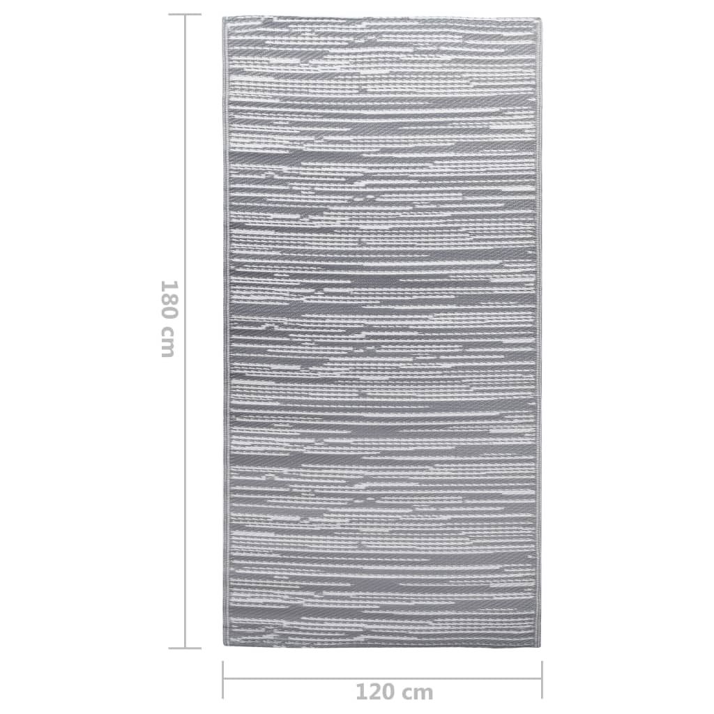 Outdoor-Teppich ARAKIL Grau 120x180 cm PP