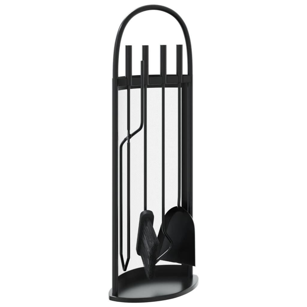 5-teiliges Kaminbesteck-Set 23 x 15 x 66 cm Stahl