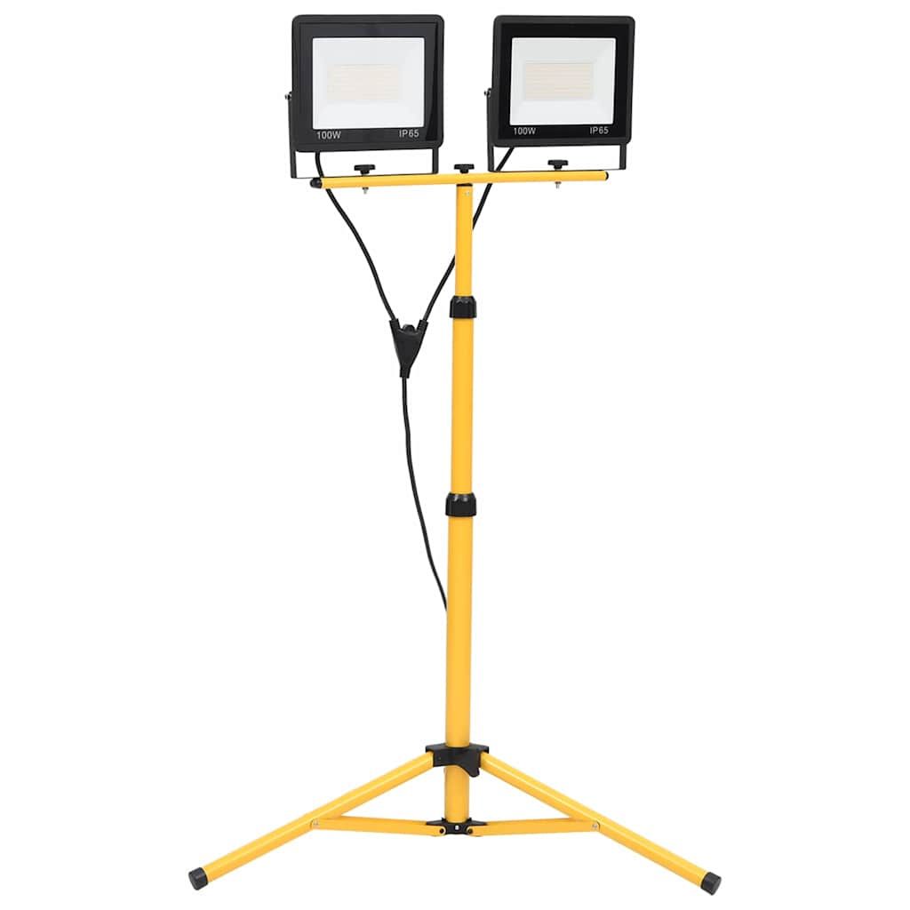 LED-Fluter mit Stativ 2x100 W Kaltweiß