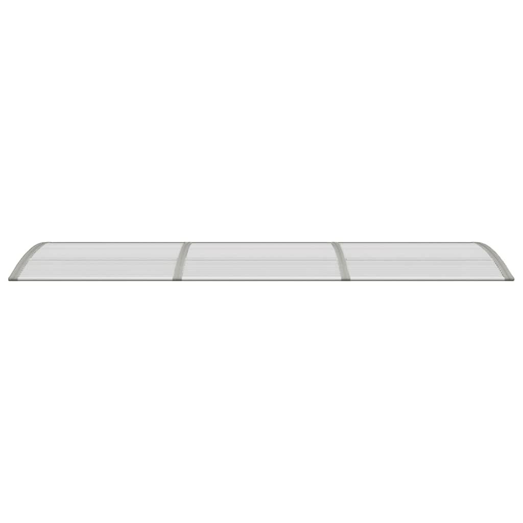 Türvordach Grau 300x75 cm Polycarbonat