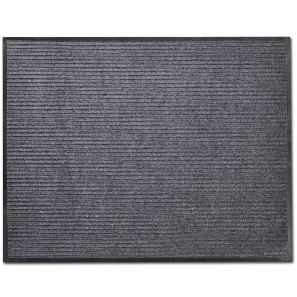 Türmatten 2 Stk. PVC Grau 90 x 60 cm