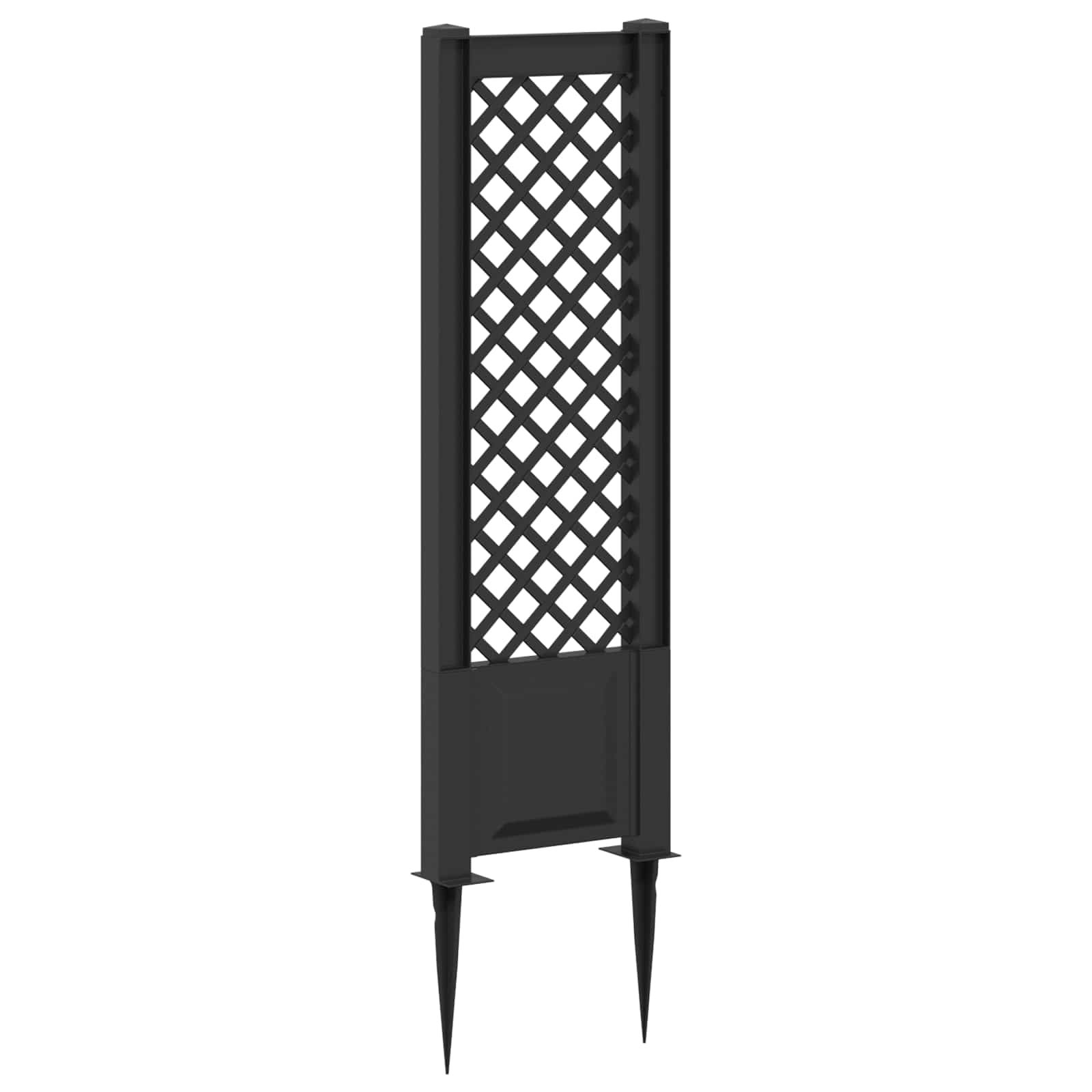 Trellis mit Spike Anthrazit 43 x 6 x 165 cm PP