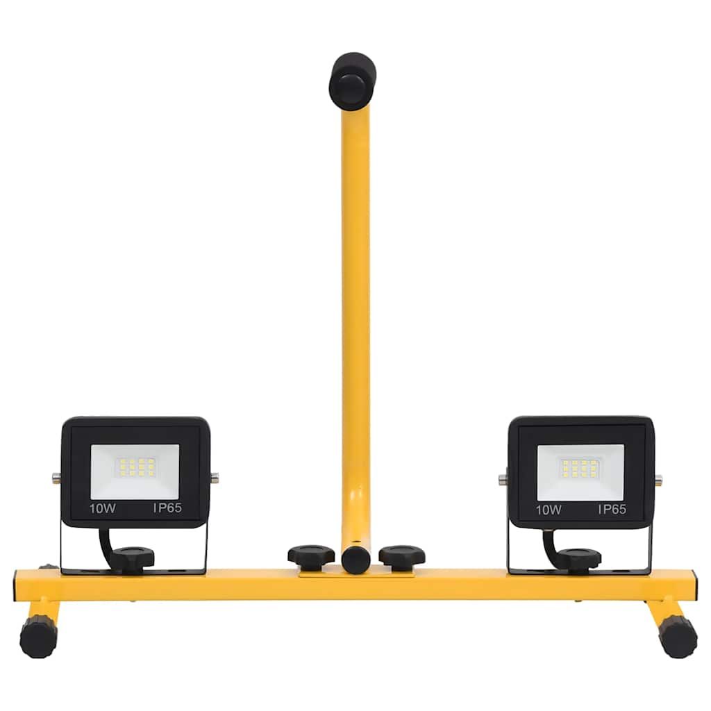 LED-Fluter mit Handgriff 2x10 W Warmweiß