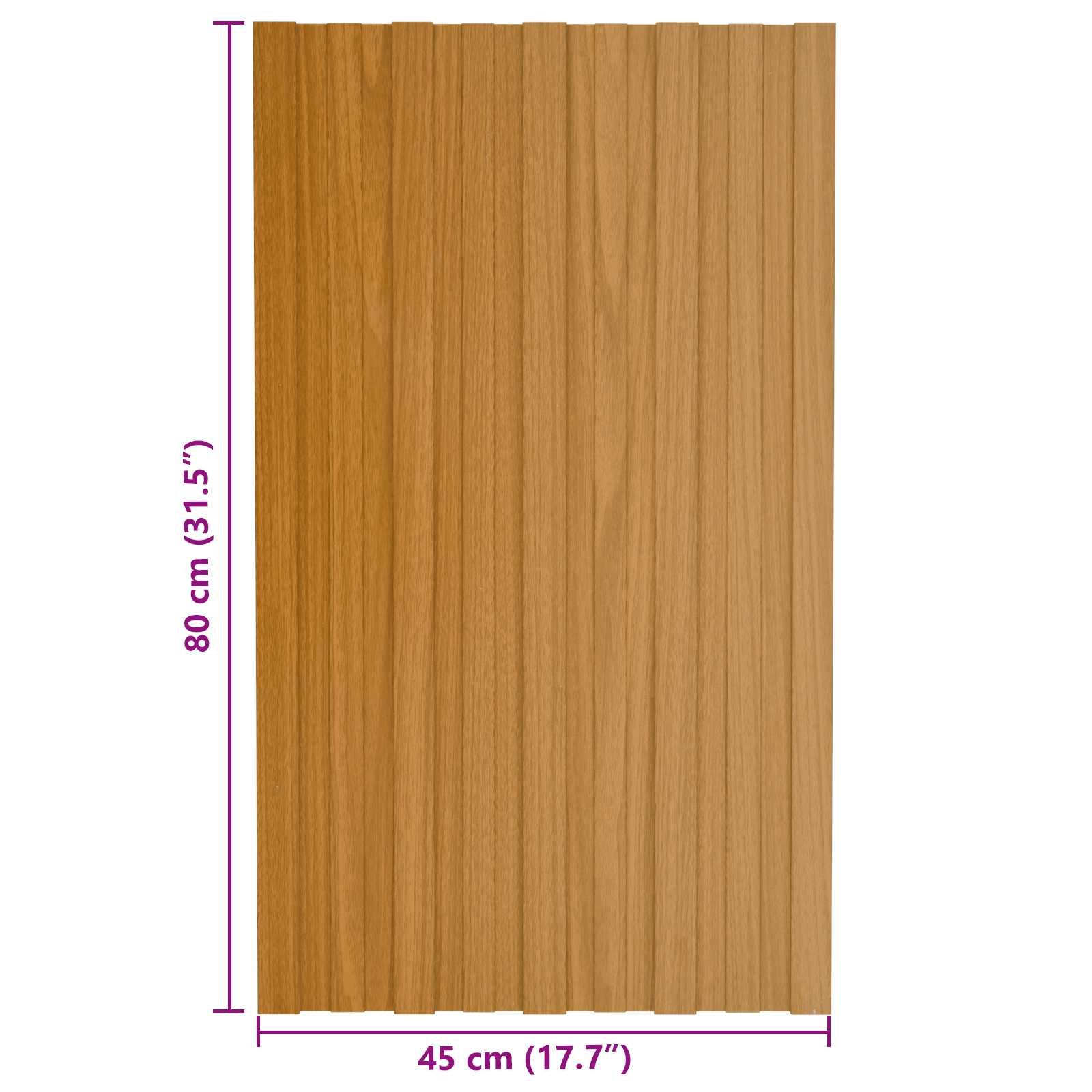 Dachpaneel 36 pcs Natur 80 x 45 cm Verzinkter Stahl