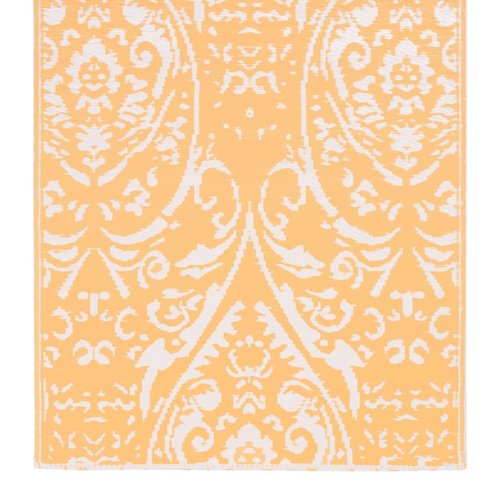 Outdoor-Teppich ARAKIL Orangefarben und Blau 120x180 cm PP
