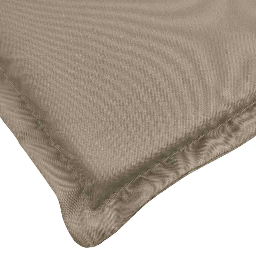 Sonnenliegen-Auflage Taupe 186x58x4 cm Oxford-Gewebe