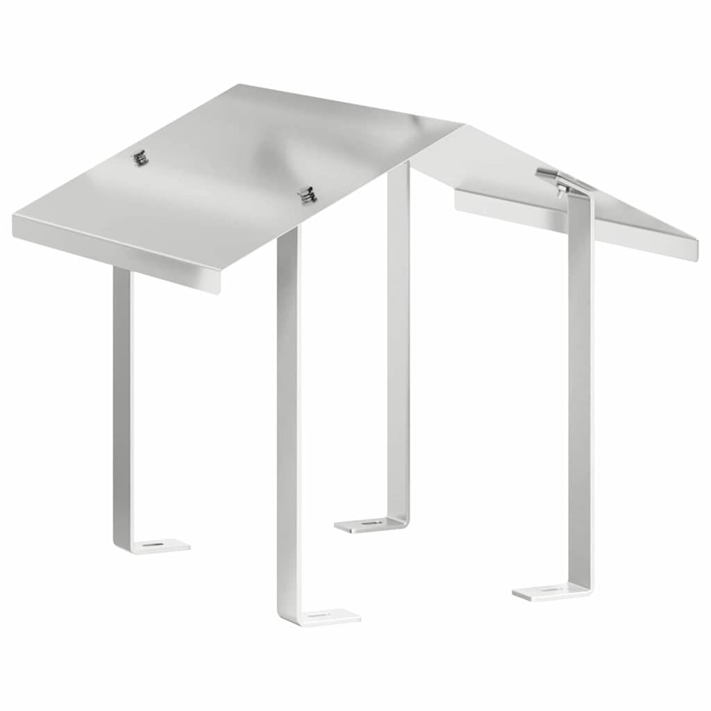 Kaminhaube Silber 40 x 40 x 37,5 cm Edelstahl