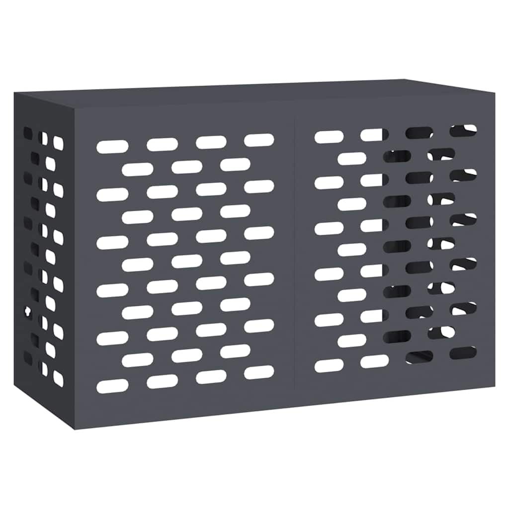 Klimaanlagenabdeckung Anthrazit 90 x 40 x 60 cm Stahl