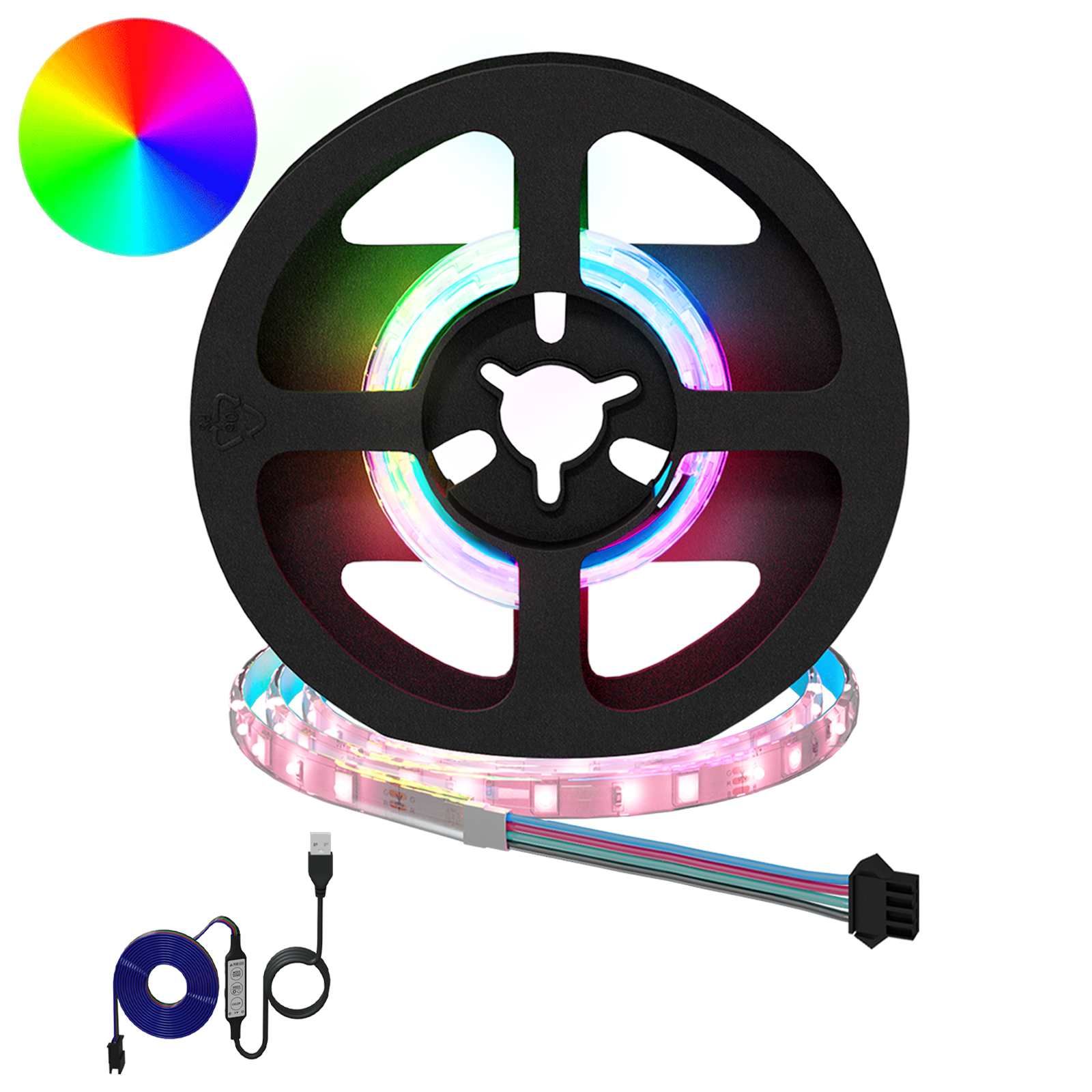 LED Streifen 2 pcs Schwarz und Transparent 250 mm
