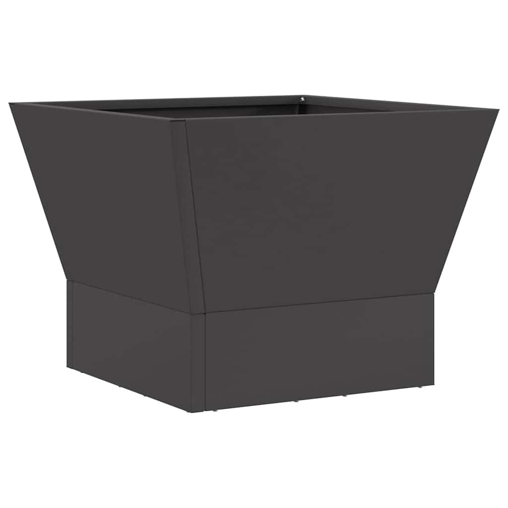 Feuerstelle Schwarz 40 x 40 x 35 cm Wetterfeststahl