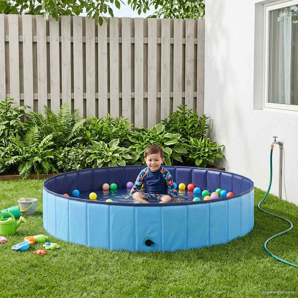 Kinder Schwimmbecken Blau Ø 160 x 30 cm